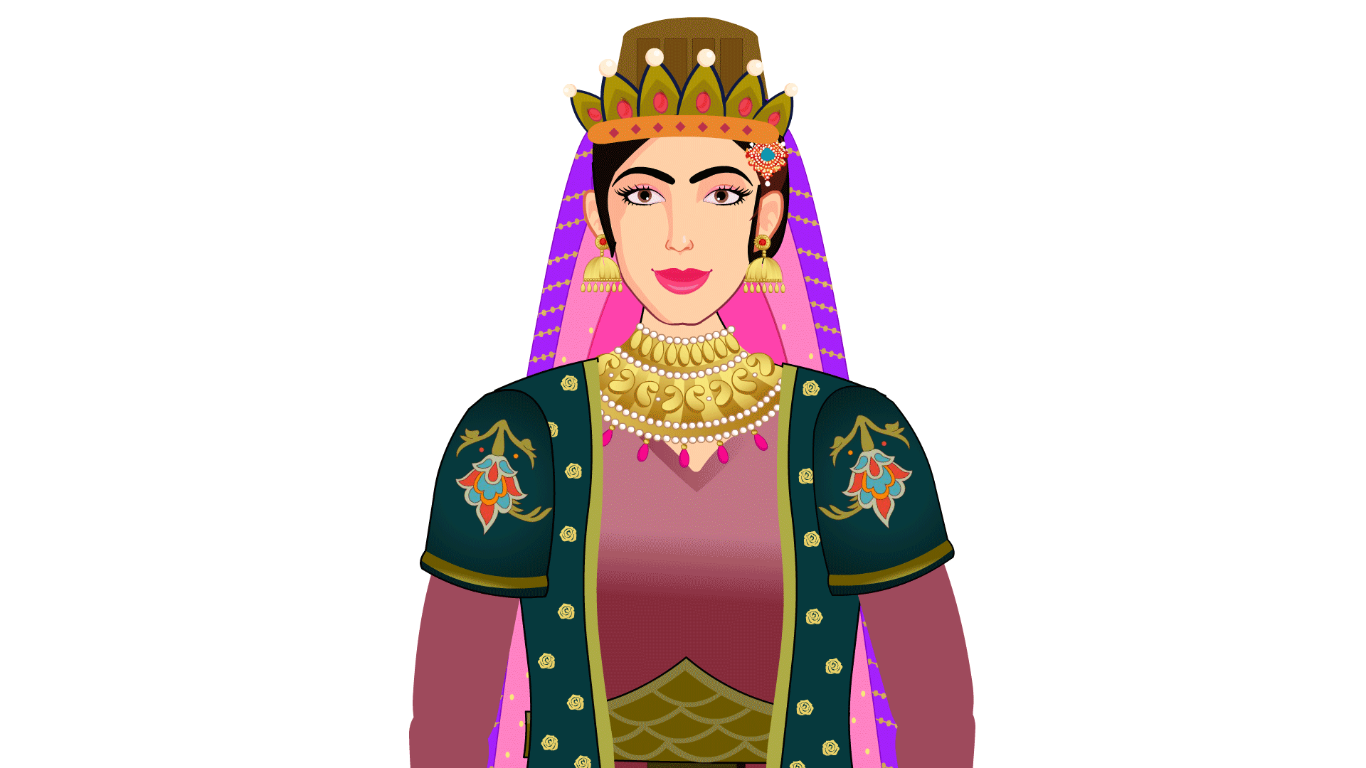 Nur Jahan 2D Character (RANI001) - Image 2