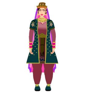Nur Jahan 2D Character (RANI001)