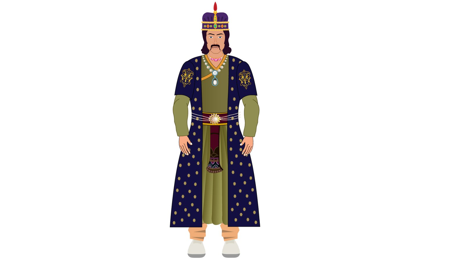 Mughal Emperor Jahangir Front View (RAJ003)